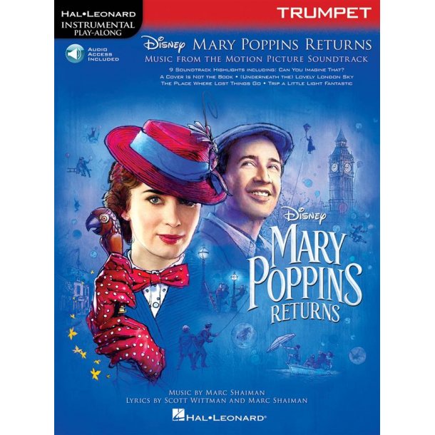 Instrumental Play-Along: Mary Poppins Returns - Trumpet (Book/Online Audio)