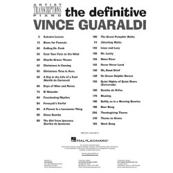 The Definitive Vince Guaraldi : Artist Transcriptions for Piano