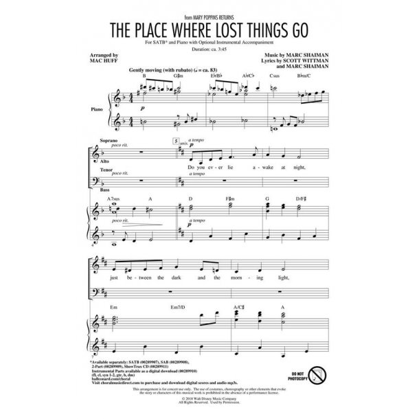 The Place Where Lost Things Go : from Mary Poppins Returns