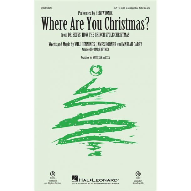 Where Are You Christmas? : from Dr. Seuss' How the Grinch Stole Christmas