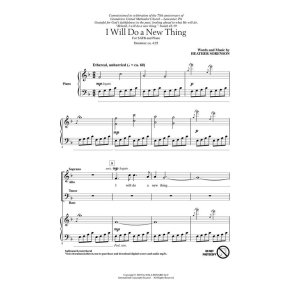 I Will Do a New Thing