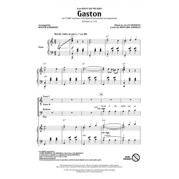 Gaston : from Beauty and the Beast