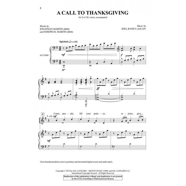 A Call to Thanksgiving