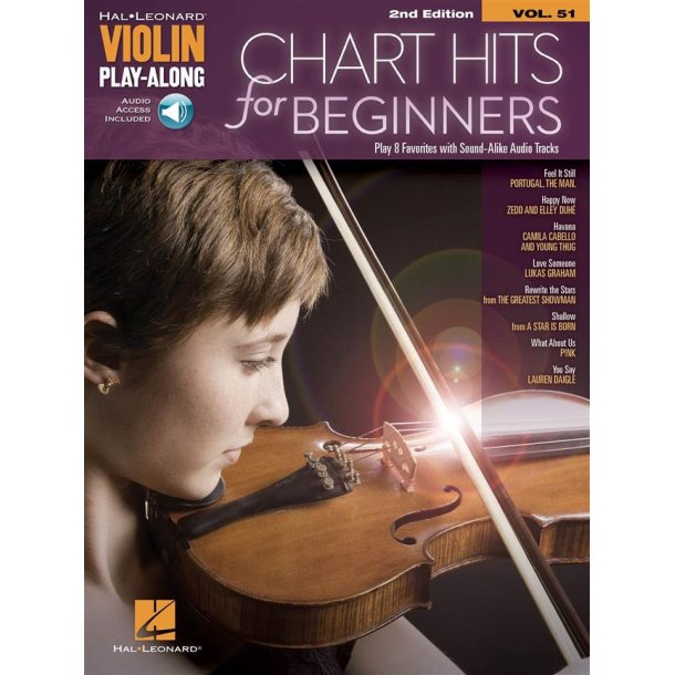 Chart Hits for Beginners : Violin Play-Along Volume 51