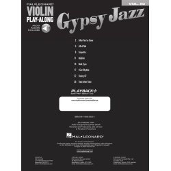 Gypsy Jazz : Violin Play-Along Volume 80