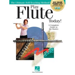 Play Flute Today! Beginner's Pack : Level 1 & 2 Method Book with Audio & Video Access