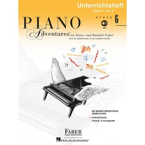 Piano Adventures: Unterrichtsheft Stufe 6 : German Edition - Deutsche Ausgabe