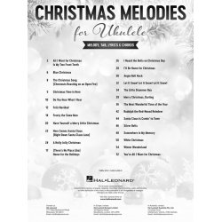 Christmas Melodies for Ukulele : Melody, Tab, Lyrics &amp; Chords