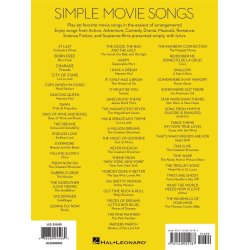 Simple Movie Songs : The Easiest Easy Piano Songs