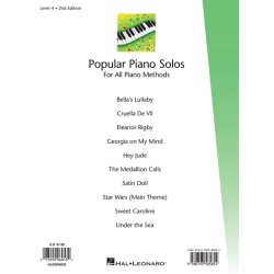 Popular Piano Solos Level 4 : For All Piano Methods