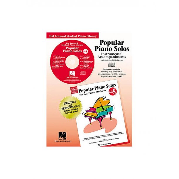 Hal Leonard Student Piano Library: Popular Piano Solos Level 5 Instrumental Accompaniments (CD)