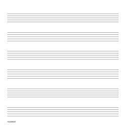 Hal Leonard Student Piano Library: Music Manuscript Paper Wide Staff