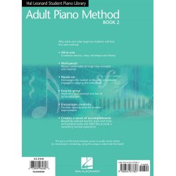 HAL LEONARD STUDENT PIANO LIBRARY ADULT PF METHOD BK2 BK/CD US EDITION