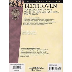 Ludwig Van Beethoven: Six Selected Sonatas