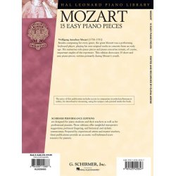 W.A. Mozart: 15 Easy Piano Pieces