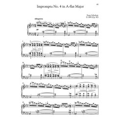 Franz Schubert: Four Impromptus D.899 Op.90 (Book/CD)