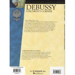 Claude Debussy: Children's Corner (Book/CD)