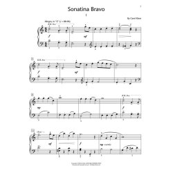 HAL LEONARD STUDENT PIANO LIBRARY KLOSE CAROL SONATINA BRAVO PF BK