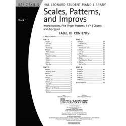 Scales, Patterns And Improvs - Book 1