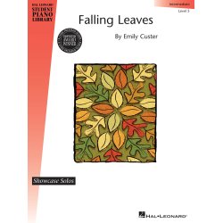 HAL LEONARD STUDENT PIANO LIBRARY CUSTER FALLING LEAVES PF BK
