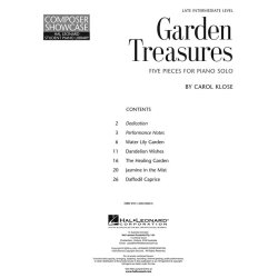 Garden Treasures: Five Pieces For Piano Solo