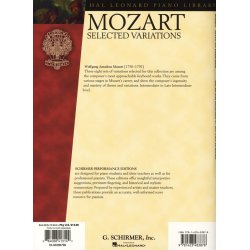 W.A. Mozart: Selected Variations