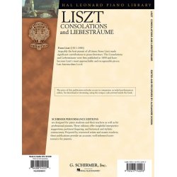 Franz Liszt: Consolations And Liebestrume (Schirmer Performance Editions)