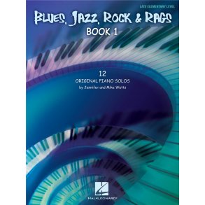 WATTS MIKE & JENNIFER BLUES JAZZ ROCK & RAGS BOOK 1 PF BK