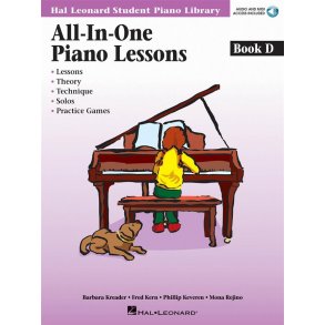 HLSPL All-In-One Piano Lessons Book D (Book/Audio)