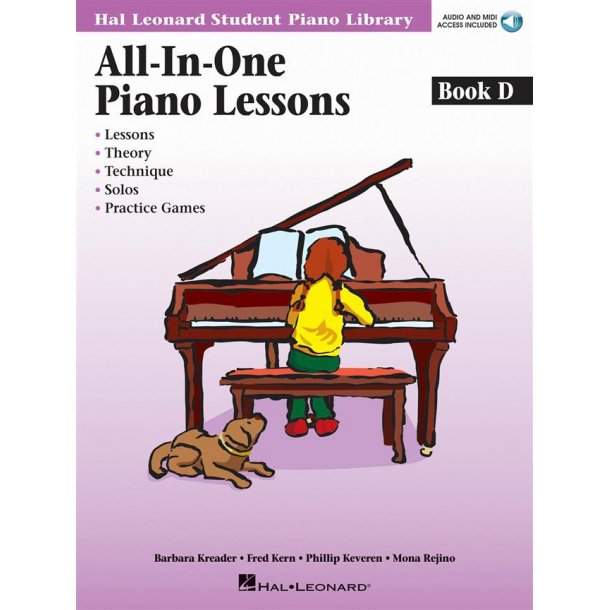 HLSPL All-In-One Piano Lessons Book D (Book/Audio)