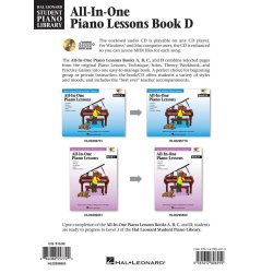 HLSPL All-In-One Piano Lessons Book D (Book/Audio)