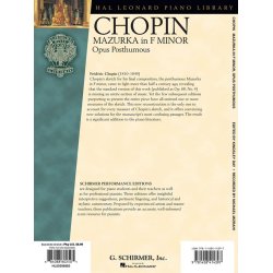 Frdric Chopin: Mazurka in F minor Op. post.