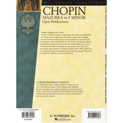 Frdric Chopin: Mazurka in F minor Op. post.