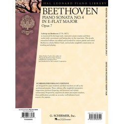 Ludwig Van Beethoven: Piano Sonata No.4 In E Flat Op.7 "Grand Sonata" (Schirmer Performance Edition)