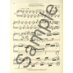 Ludwig Van Beethoven: Piano Sonata No.30 In E Op.109 (Schirmer Performance Edition)