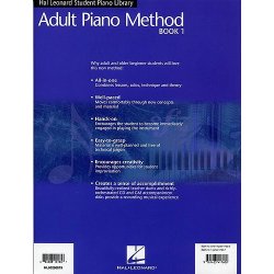 Hal Leonard Adult Piano Method: Book 1 - Lessons, Solos, Technique &amp; Theory