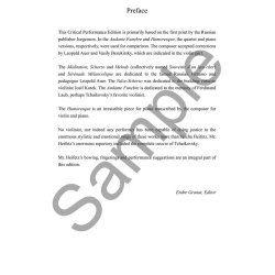 Tchaikovsky Complete Works : for Violin and Piano (Heifetz Critical Edition)