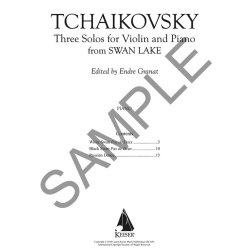 Swan Lake: Three Solos from the Ballet : for Violin and Piano