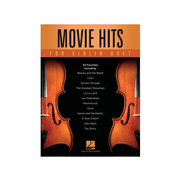 Movie Hits for Violin Duet