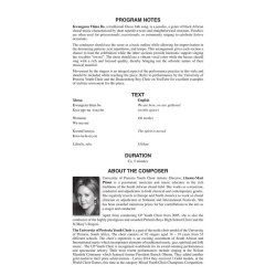 Kwangena Thina Bo : Exigence