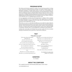 When Did We See You? : Craig Hella Johnson Choral Series