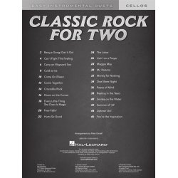 Classic Rock for Two Cellos : Easy Instrumental Duets