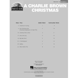 Piano Play-Along: Charlie Brown Christmas (Book/Audio)