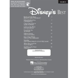Easy Piano CD Play Along: Disney?s Best