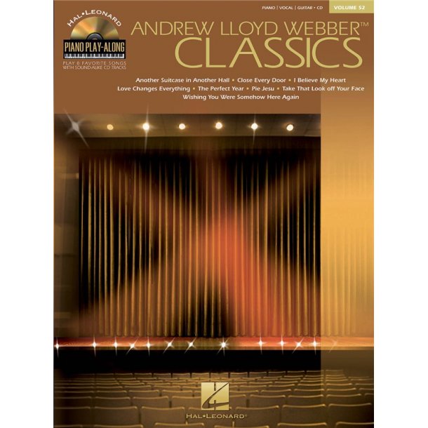 Piano Play-Along Volume 52: Andrew Lloyd Webber Classics (Book And CD)