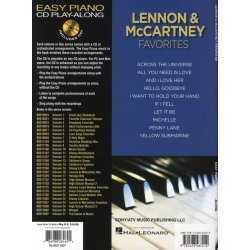 Easy Piano CD Play-Along Volume 24: Lennon And McCartney Favourites