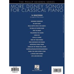 More Disney Songs For Classical Piano - Phillip Keveren Series