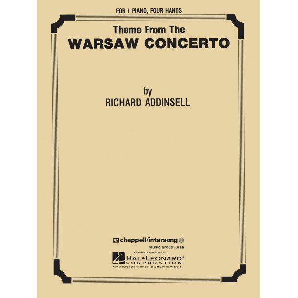 Warsaw Concerto (theme) : Piano Duet