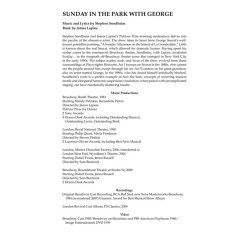 Stephen Sondheim: Sunday In The Park With George - Vocal Selections (Revised Edition)