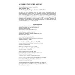 Stephen Sondheim: Merrily We Roll Along - Revised Edition (Vocal Selections)